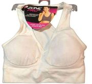 Zone Pro Sz M Seamless White Sports Bra NEW NWT