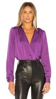 X REVOLVE Surplice Bodysuit in Amethyst