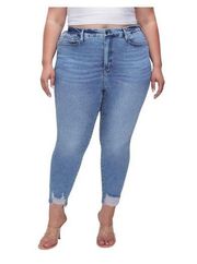 Good America Medium Wash Good Legs Crop Denim Jeans | Plus Size 22