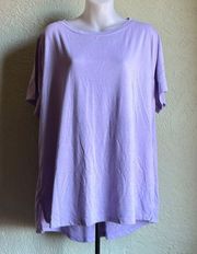 Athletic Works Lavender Short Sleeve T-Shirt Size XXL