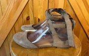 Mossimo Supply Co. Faux Suede Flats W/Lace Up Feature Size 7.5 Taupe nwt