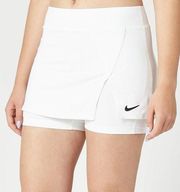Nike Court Core Victory Dri-FIT Tennis Skirt White Skort NEW