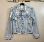 Love Tree Denim Jean Jacket Size Small