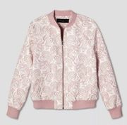 Pink Paisley Bomber Jacket