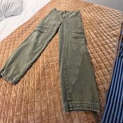 Cargo Green Denim Pants