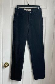 Vintage  high waist straight leg black jeans