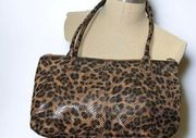 Hobo International Leopard Print 2 Handle Shoulder Bag