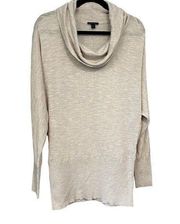 Lafayette 148 New York Dolman Sleeve Cowl Neck Linen Blend Sweater