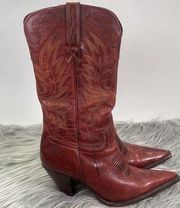 Charlie 1 Horse Western Cowgirl Boots Red  Size 7B