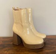 Ivory Platform Boots