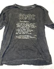 ACDC Distressed Graphic Tee