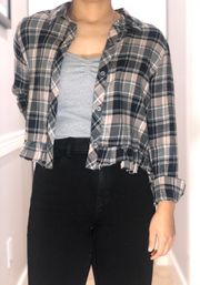 Cropped Plaid Flannel