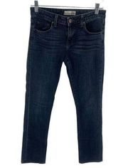 David Kahn Women's Taper Leg Jeans Mid Rise Denim 5 Pocket Indigo Size 26