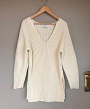 Cream Chunky Knit Oversize Sweater