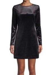 NWT Highline Collective Starry Night Velvet Black Long Sleeve Dress Size M