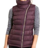 ATHLETA Women's Size Medium Downabout Sleeveless Goose Down Puffer Vest Plum