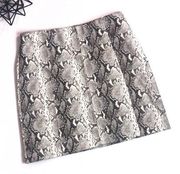 Snake Print Skirt