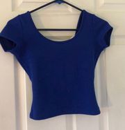 Royal blue Crop Top 