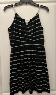 Black Striped Dress