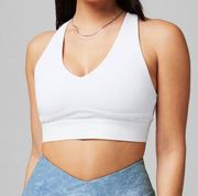 Fabletics All Day Every Day Low Impact Sport Bra in White Large