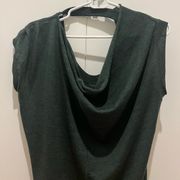 100% wool forest green Alexander Wang mini dress w/open back