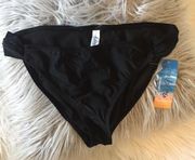 Black Bikini Bottoms Womens XL Swimsuit New