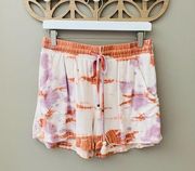 Knox Rose Tie-Dye Pull On Shorts Sz Small