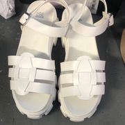 wild fable Avril White Platform Sandals