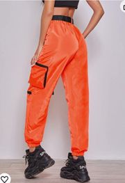 Neon Orange Cargo Pants