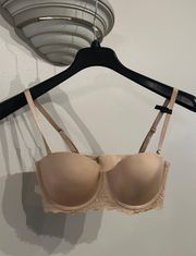 NWT  real power strapless push up bra