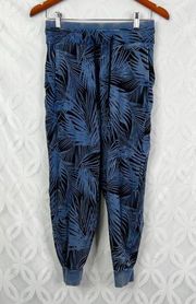 Joylab Tropical Blue Joggers Cozy Sweatpants