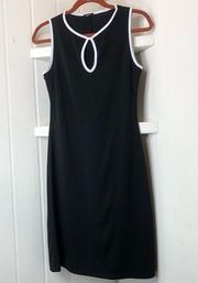 Rue 21 Black White Sleeveless Keyhole Front Dress