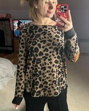 Pink Clover: Cheetah Print Long Sleeve Top