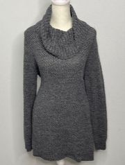 Hilary Radley cotton Blend cowl knit sweater.  Size Large.  Warm and comfy.