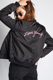 | Love Yourself Bomber Jacket