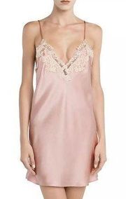 NWOT  Maison Lace Satin Silk Sleep Slip Dress Size XS