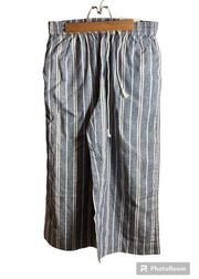 New BeachLunchLounge Margot Wide Leg Capris Small