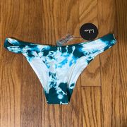 Lulu’s Tie Dye Bikini Bottoms blue size XS NWT