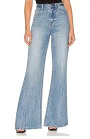 $178 Pistola Ruby High Rise Palazzo Flare Leg Jeans in Othello 28 NEW