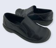 Clara Black All Leather Slip On Loafer Clog Shoe 5499 7 $145