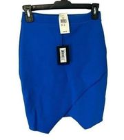 Alexander Wang NEW Royal Blue Bandage Asymmetric Skirt size XS