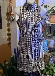 UK2LA Black/White Sleeveless Bodycon Dress Size XS