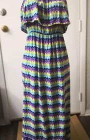 Mossimo Supply Co. Striped Maxi Dress Size Small