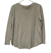 Women's Ann Taylor LOFT Gray Sweaters Rounded Bottom Size Med GUC #7157