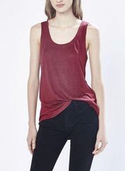 Rebecca Minkoff  red linen Gia tank S