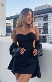 Black Lace Mini Dress