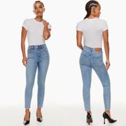 Denim Forum Lola High Rise Skinny 28X26 Light Wash