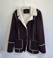 Sonoma Shearling Jacket size Large LIKE NEW!