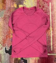 Sonic Pink Race Length Swiftly Tech Long Sleeve