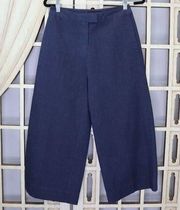 New Who What Wear Denim Wide Leg High Waist Culottes Capri Pants [size 2]